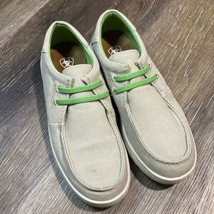 Ariat Hilo Slip-one Tan and Green